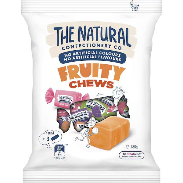 The Natural Confectionery Co Fruity Chews 180g