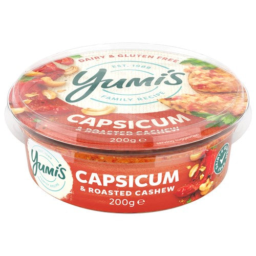 Yumi's Roasted Capsicum & Cashew Dip 200g