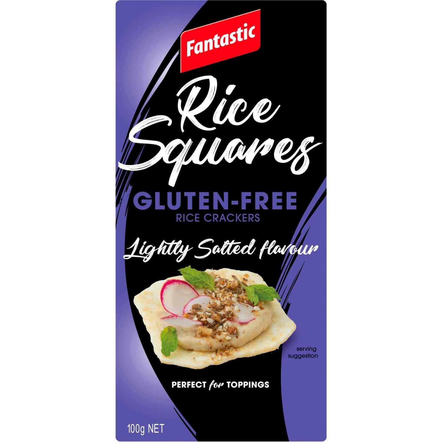 Fantastic Rice Squares Lightly Salted 100g