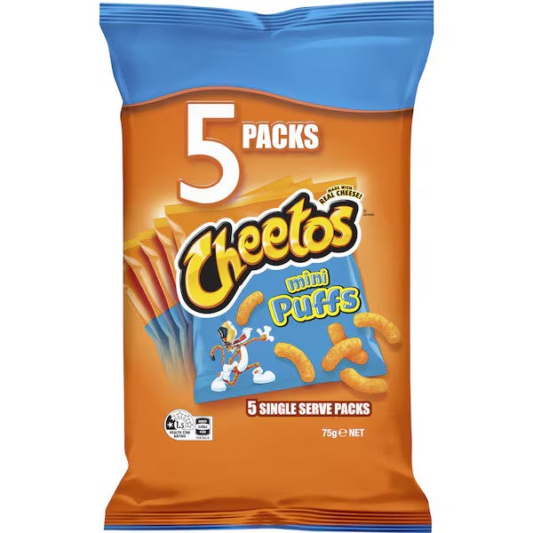 Cheetos Mini Puffs 75g 5pk