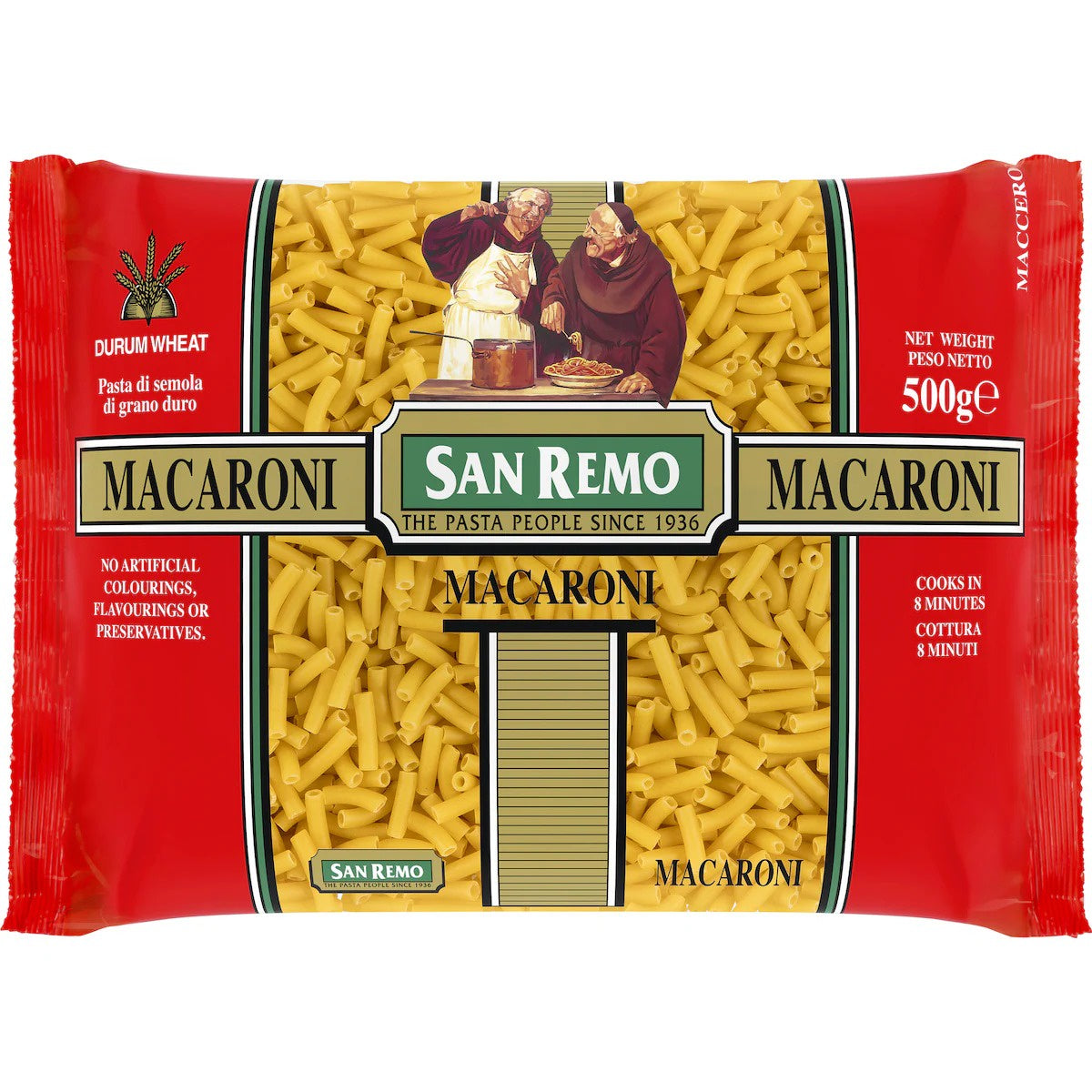 San Remo Short Pasta Macaroni #38 500g