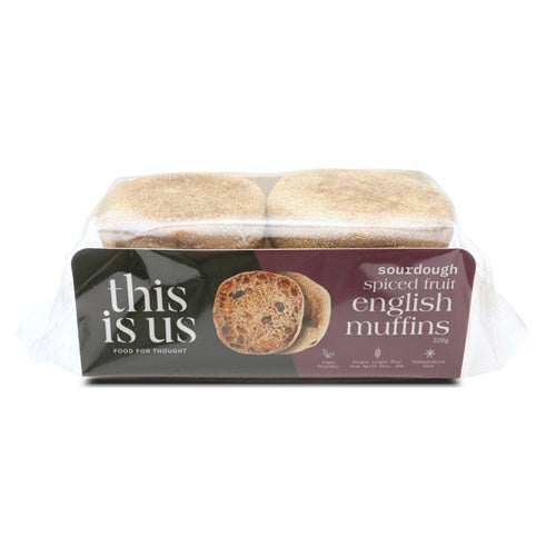 This Is Us Sourdough English Muffins Spiced Fruit 4pk