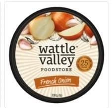 Wattle Valley Dip French Onion 200g