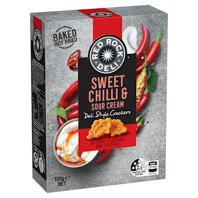 Red Rock Deli Sweet Chilli & sour Cream Crackers 135g