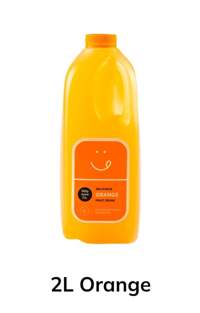 Only Juice Co Orange Fruit Drink 2L