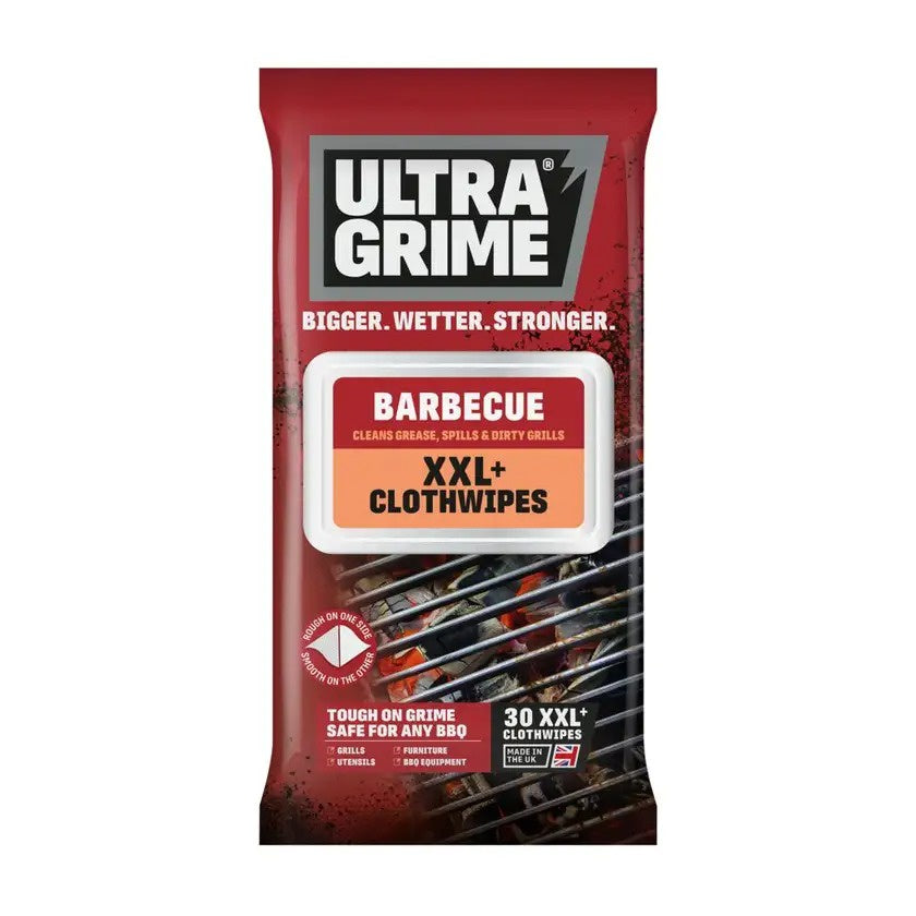 UltraGrime LIFE BBQ XXL Cloth Wipes 30pk