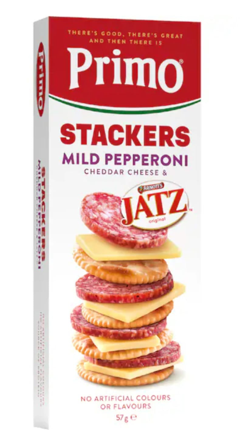 Primo Stackers Mild Pepperoni & Jatz 57g