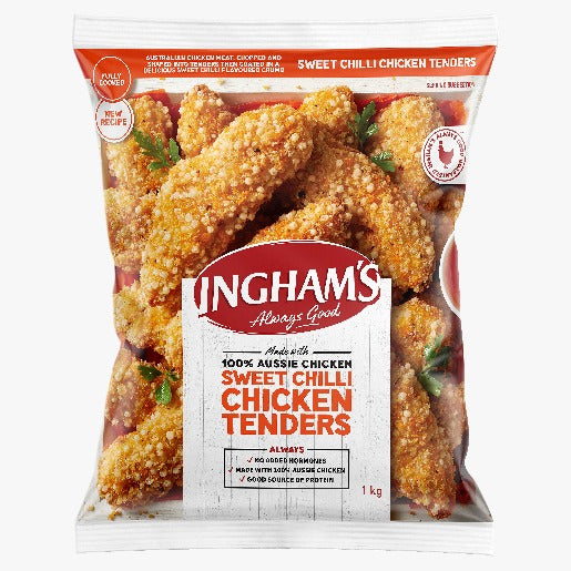 Ingham Frozen Sweet Chilli Chicken Tenders 1kg