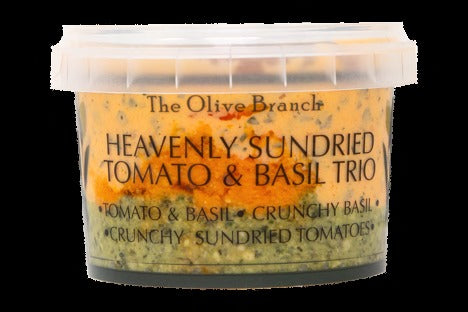 The Olive Branch Heavenly Sun Dried Tomato & Basil Trio 250g