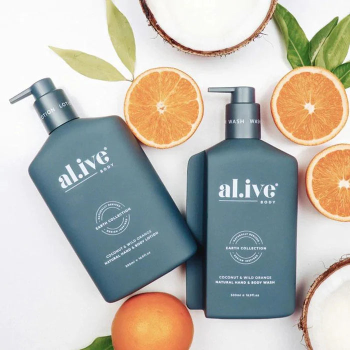 Al.ive Coconut & Wild Orange Hand Soap & Lotion DUO