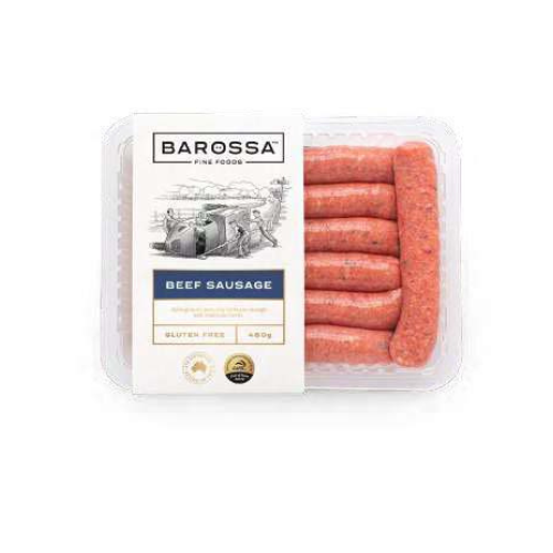 Barossa Fine Foods Beef Sausages 480g