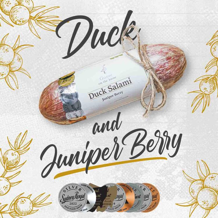 Goose on the Loose Duck & Juniper Berry Salami 300g