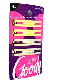 Goody Lexy Double Bar Hair Clips / Barettes 4pk