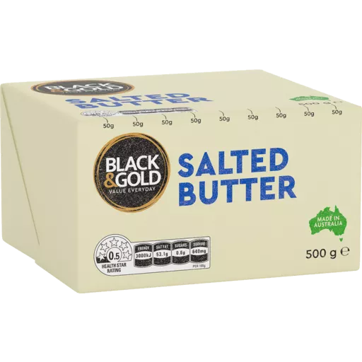 Black & Gold Salted Butter 500g