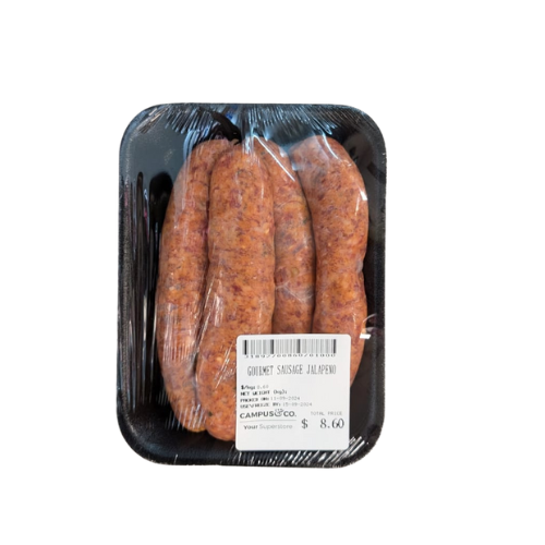 Gourmet Sausages Jalapeno, Nacho Cheese 4 pack  *FROZEN*