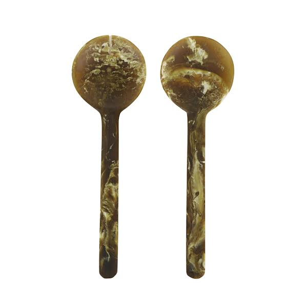 Kip Resin Salad Servers Olive