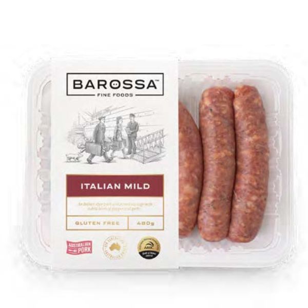 Barossa Fine Foods Italian Mild Sausages 480g