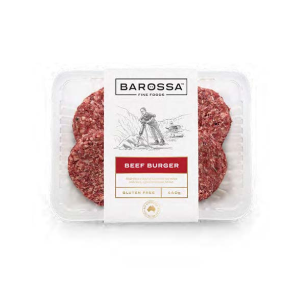 Barossa Fine Foods Beef Burger 4 pack 440g