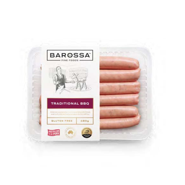 Barossa Fine Foods Traditional BBQ Sausages 480g