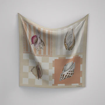 Panache Girls Scarf Sea Shells in Peach