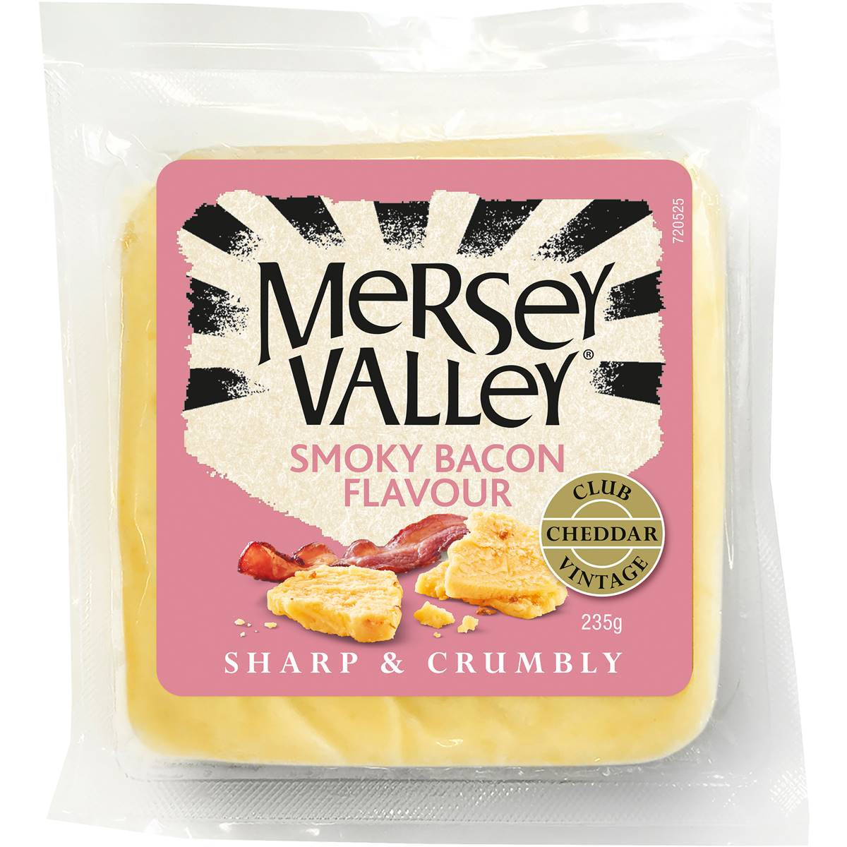 #Mersey Valley Cheese Smoky Bacon 235g