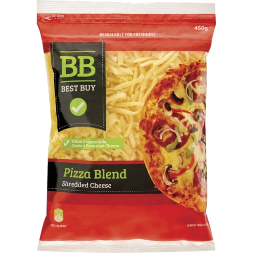 #Best Buy Shredded Grated Cheese Pizza Blend 450g