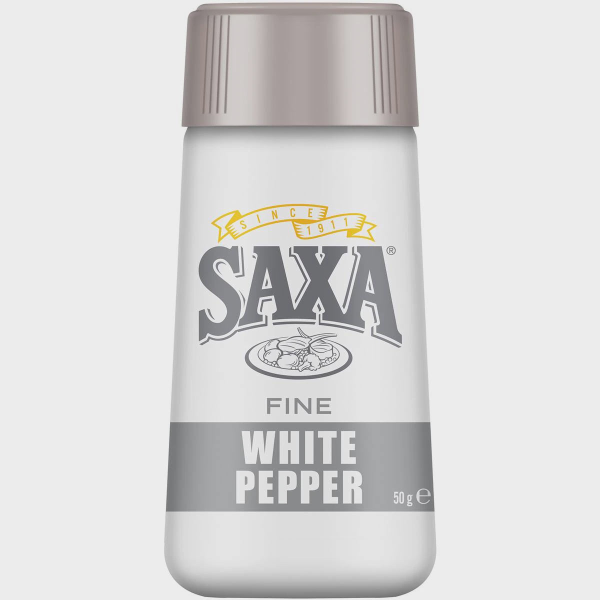 Saxa Fine White Pepper Picnic Pack 50g