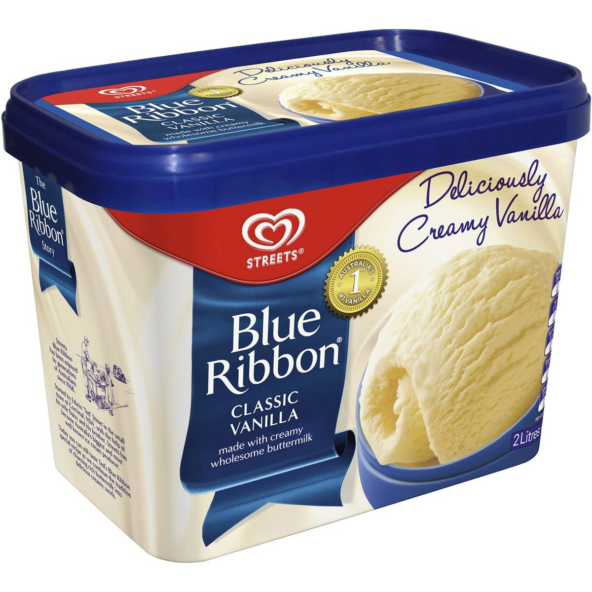 #Streets Blue Ribbon Ice Cream Vanilla 2L