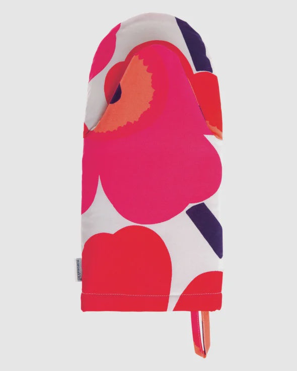 Marimekko Unikko Oven Mit fuchsia red