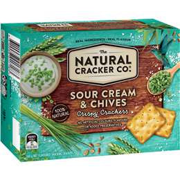 Natural Cracker Co Sour Cream & Chives 160g