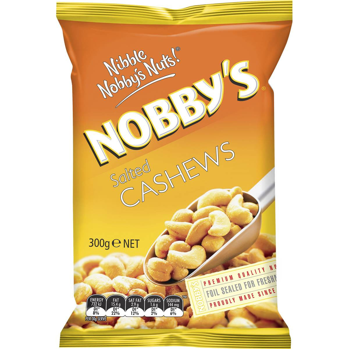 #Nobby's Nuts Salted Cashews 300g