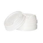 White Sipper Lids 12oz 50pk