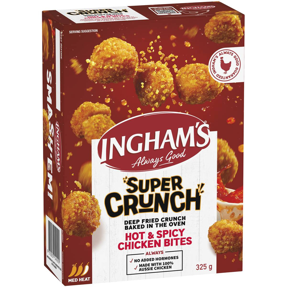 Inghams Super Crunch Hot & Spicy Chicken Bites 325g