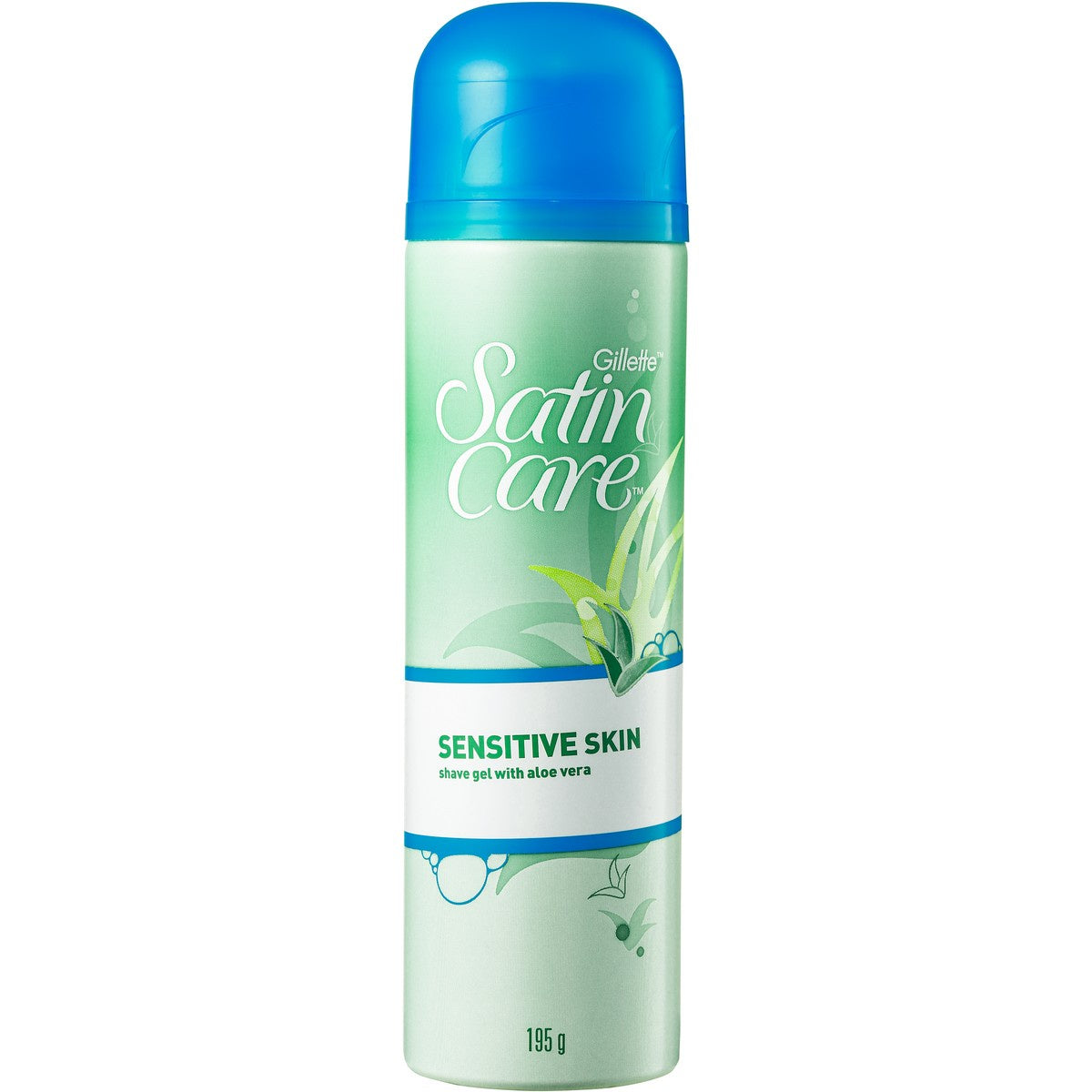 Gillette Ladies Satin Care Shaving Gel Sensitive 195g