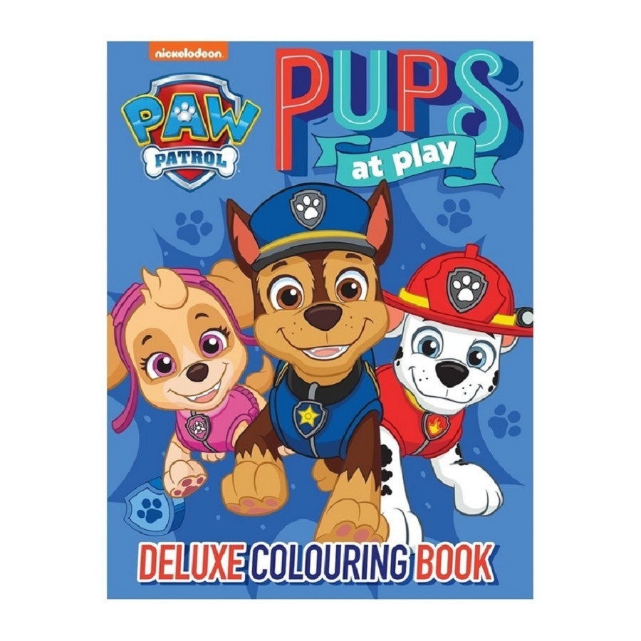 Paw Patrol Pups at play  Deluxe Colouring Book