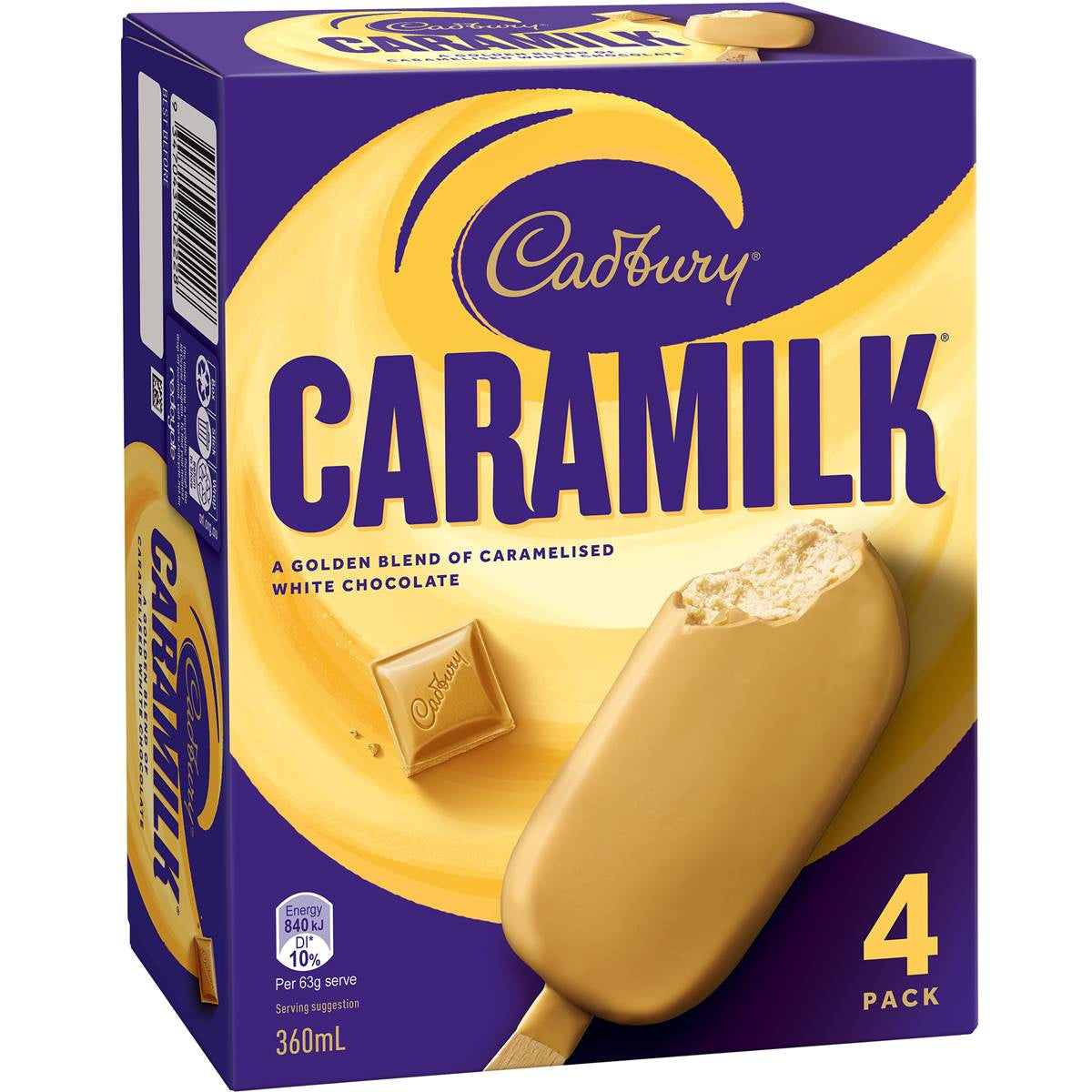 #Cadbury Ice Creams Caramilk 4pk