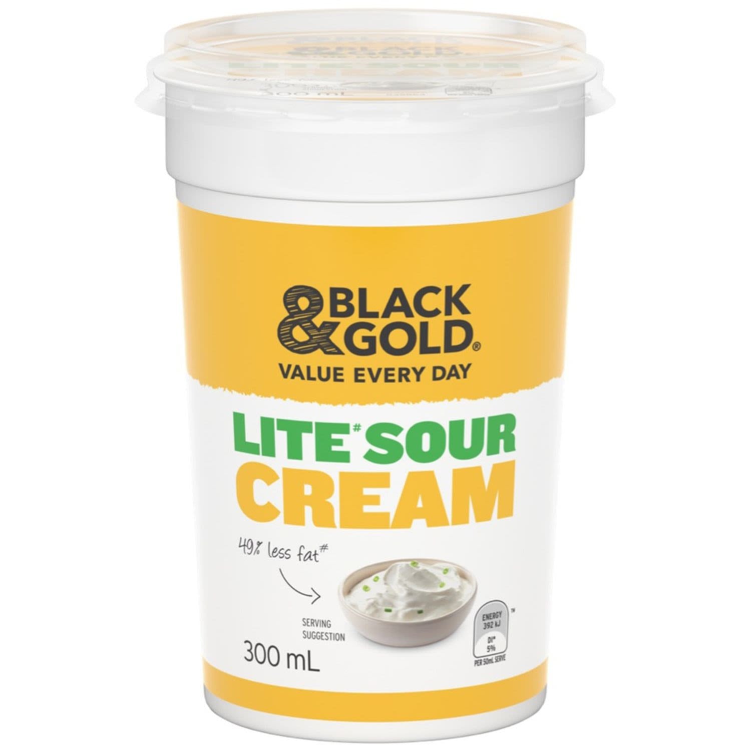 #Black & Gold Lite Sour Cream 300ml