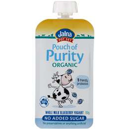 #Jalna Yoghurt Pouch Organic Blueberry 100g