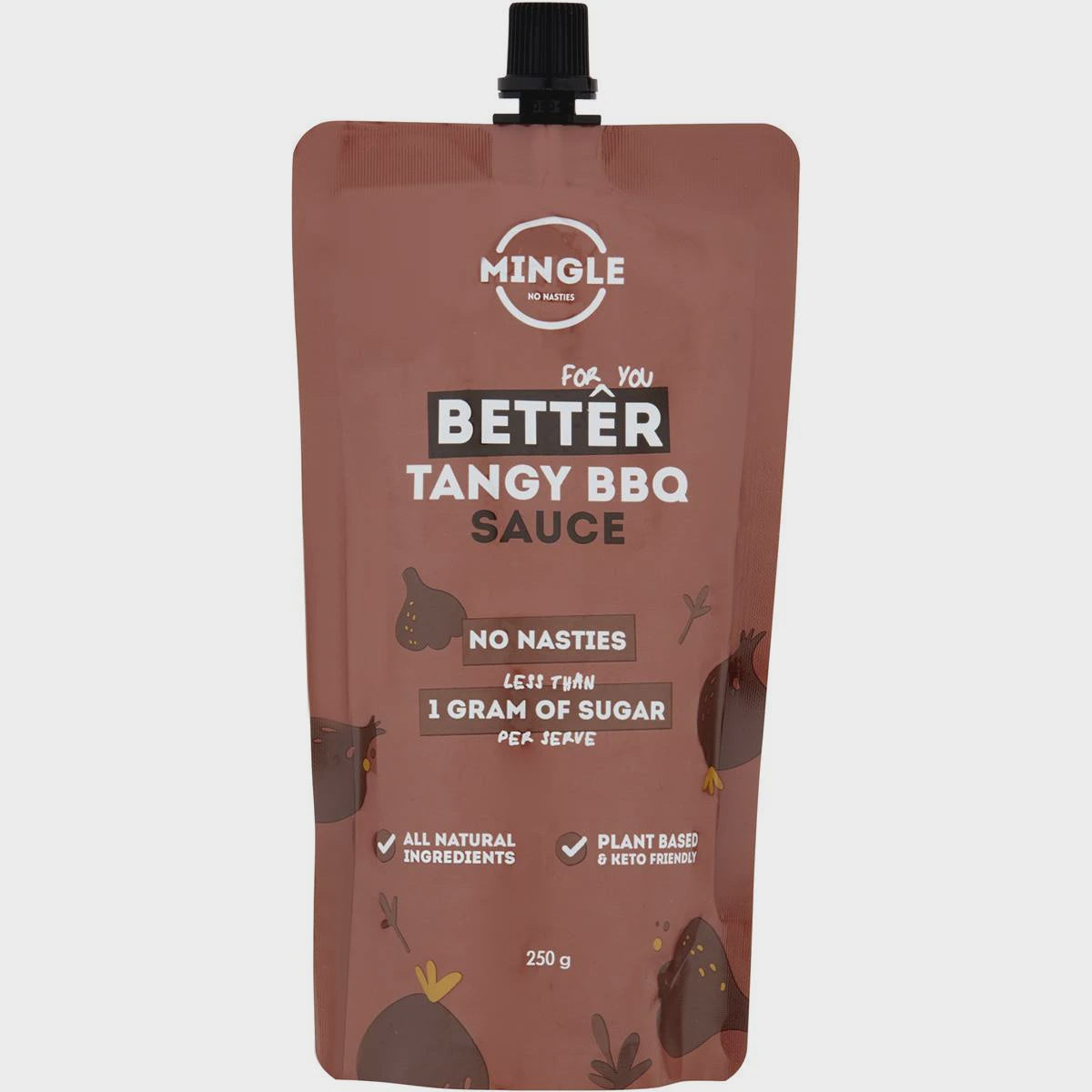 Mingle Better Tangy BBQ Sauce Pouch 250g