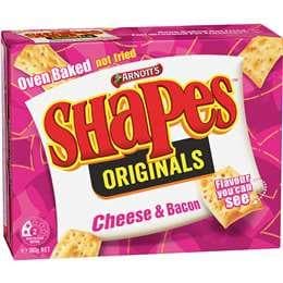 Arnotts Cheese & Bacon Shapes 180g