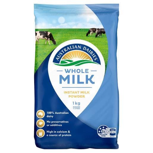 Australian Dairies Whole Milk Powder 1kg