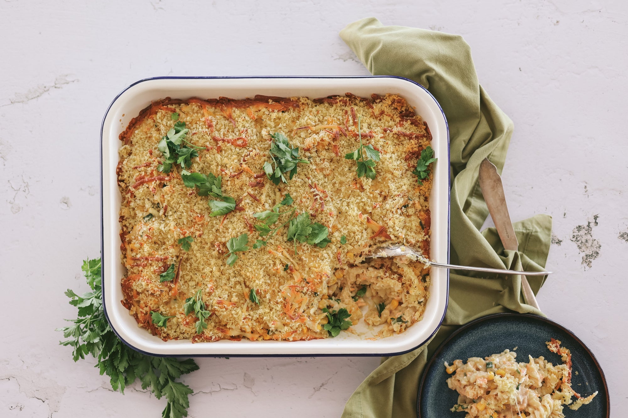 Curried Tuna Pasta Bake