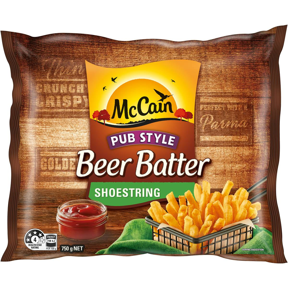 McCain Beer Batter Chips Shoestring 750g