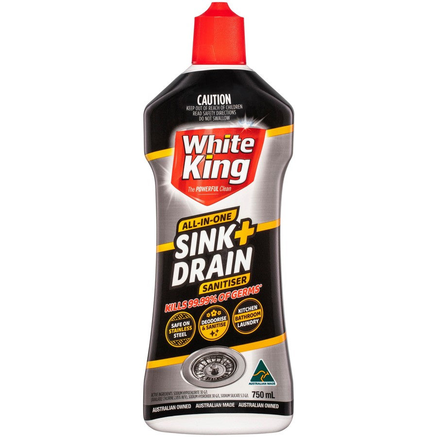 White King Sink & Drain Sanitiser 750ml