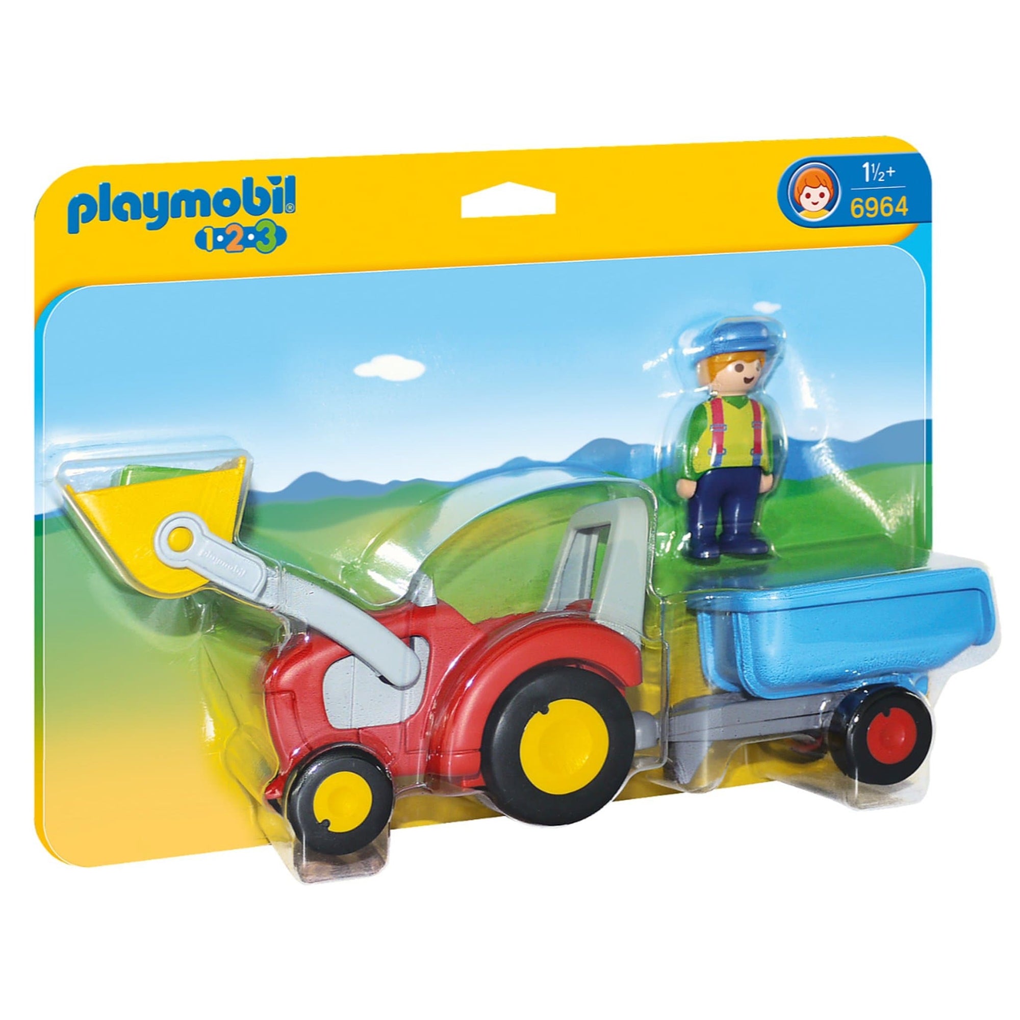 Playmobil 123 Tractor with Trailer