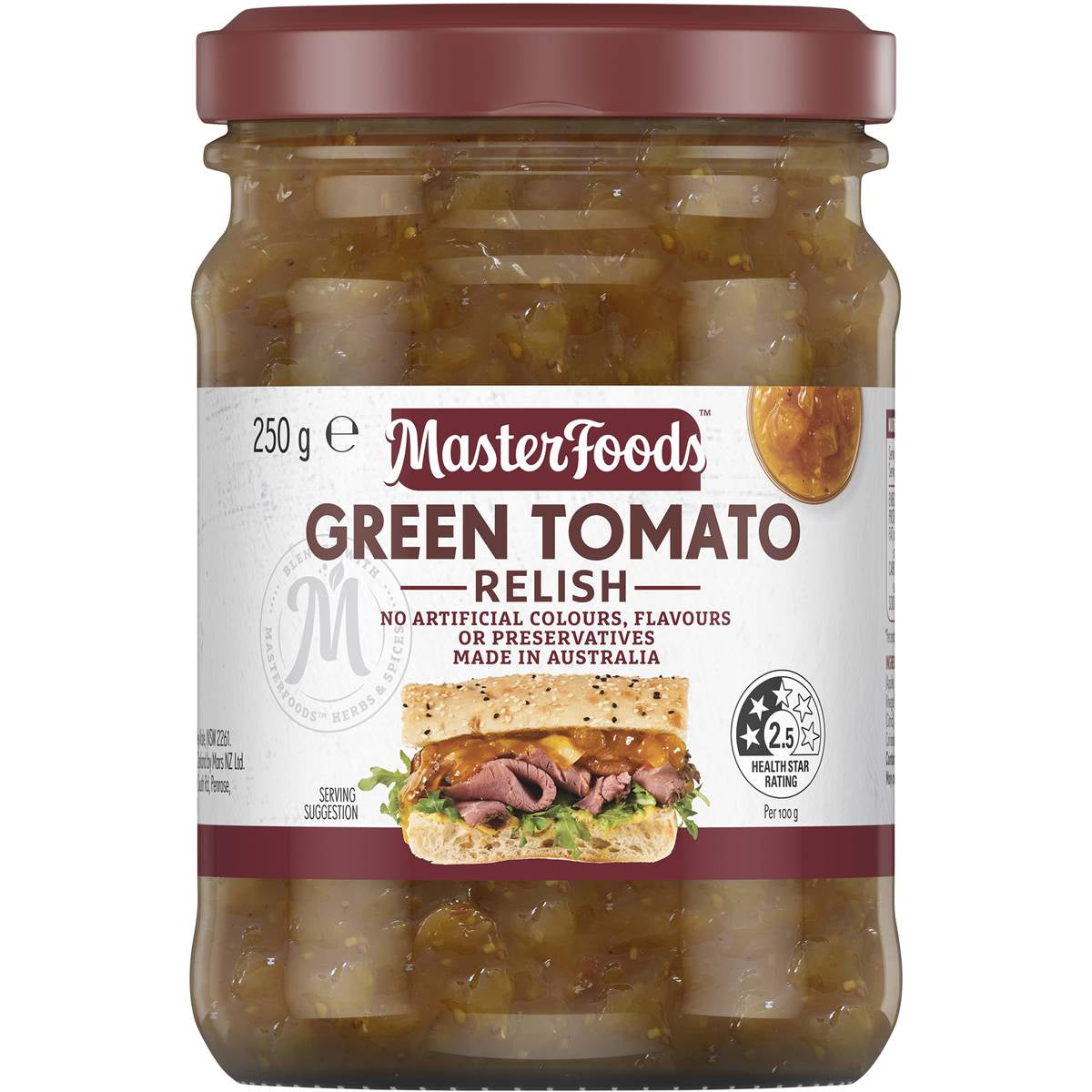 Masterfoods Green Tomato Relish 250g