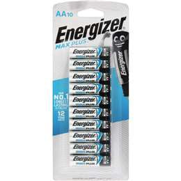 Energizer Max Plus AA Batteries 10 pk