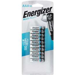 Energizer Max Plus AAA Batteries 10 pk