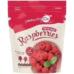 #Community Co Frozen Raspberries 500g