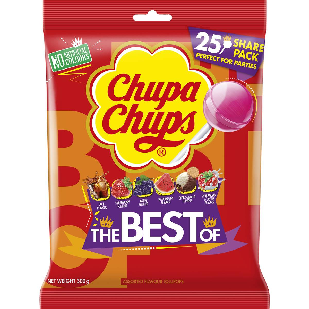 Chupa Chups Lollipops Best Of 25pk